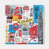 London, England Magnet (Vorne)