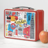 London, England Metall Brotdose (Beispiel)