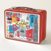 London, England Metall Brotdose (Rückseite)