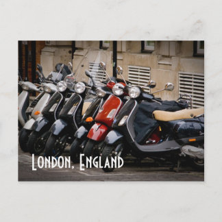 London, England, Motorrad Postcard Postkarte