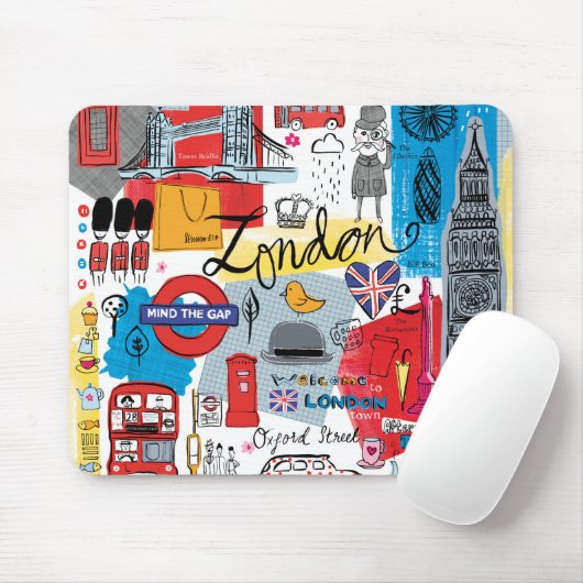 London, England Mousepad (Mit Mouse)