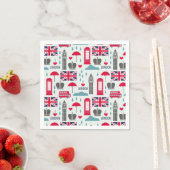 London, England, Napkins Serviette (Beispiel)