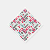London, England, Napkins Serviette (Ecke)