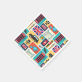 London, England, Napkins Serviette (Ecke)