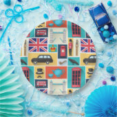 London, England Paper Plate Pappteller (Party)