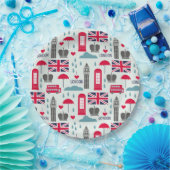 London, England Paper Plate Pappteller (Party)