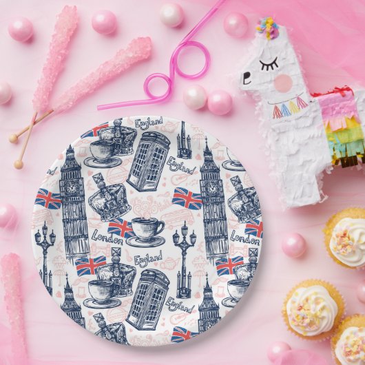 London, England Pappteller (Party)