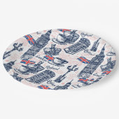 London, England Pappteller (Schrägansicht)