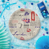 London, England Pappteller (Party)