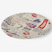 London, England Pappteller (Schrägansicht)