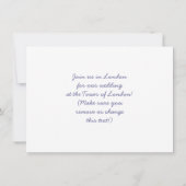 London, England, Party Einladungen (Rückseite)