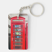 London England Phone Box Foto Schlüsselanhänger (Rückseite)
