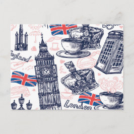 London, England Postcard Postkarte