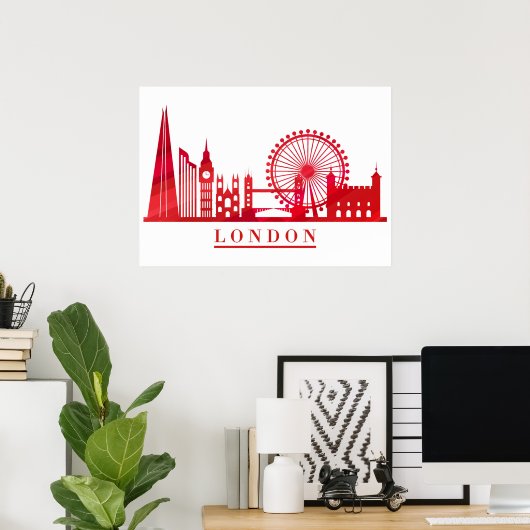 London England Poster (Heimbüro)