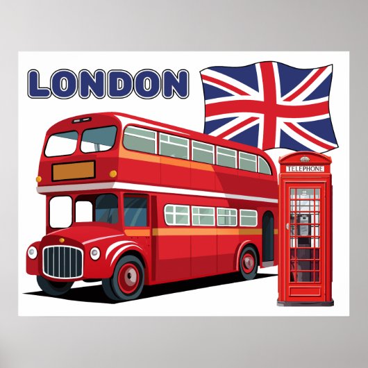London England Poster (Vorne)