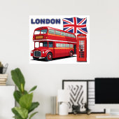 London England Poster (Heimbüro)