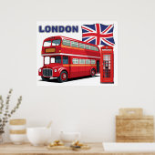 London England Poster (Küche)