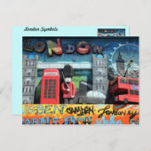 London, England Postkarte (Vorne/Hinten)