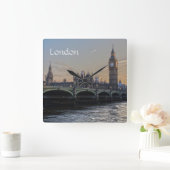 London England Quadratische Wanduhr (Zuhause)