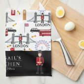 London England Queens Guard English Pattern Geschirrtuch (Viertel Falte)