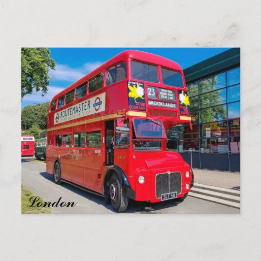 London England Red Bus Postkarte (Vorderseite)