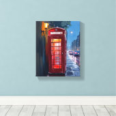 London England Red Telephone Booth Travel Painting Leinwanddruck (Insitu (Holzboden))