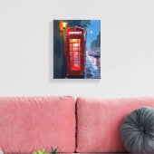 London England Red Telephone Booth Travel Painting Leinwanddruck (Insitu (Wohnzimmer))