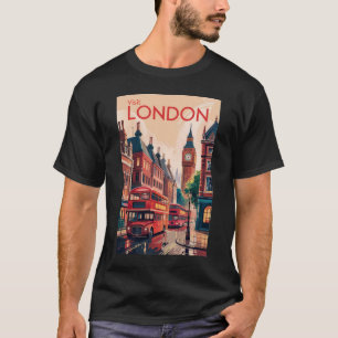 London England Reise Kunst Vintage T-Shirt