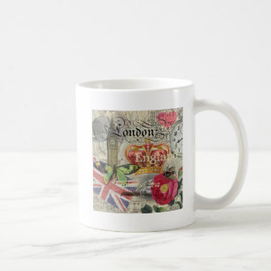 London England Reise Vintage Europa Kunst Kaffeetasse