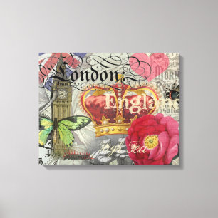 London England Reise Vintage Europa Kunst Leinwanddruck