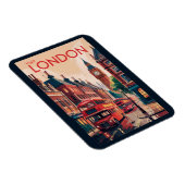 London England Reiseart Vintag Magnet (Rechte Seite)