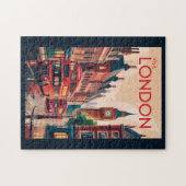 London England Reiseart Vintag Puzzle (Horizontal)