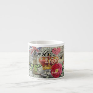 London England Reisen Vintag Europe Art Espressotasse