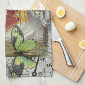 London England Reisen Vintag Europe Art Geschirrtuch (Viertel Falte)