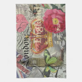 London England Reisen Vintag Europe Art Geschirrtuch (Vertikal)