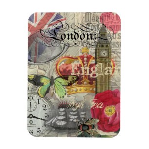London England Reisen Vintag Europe Art Magnet