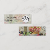 London England Reisen Vintag Europe Art Mini Visitenkarte (Vorne/Hinten)