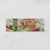 London England Reisen Vintag Europe Art Mini Visitenkarte (Rückseite)