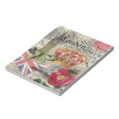 London England Reisen Vintag Europe Art Notizblock (Rotiert)