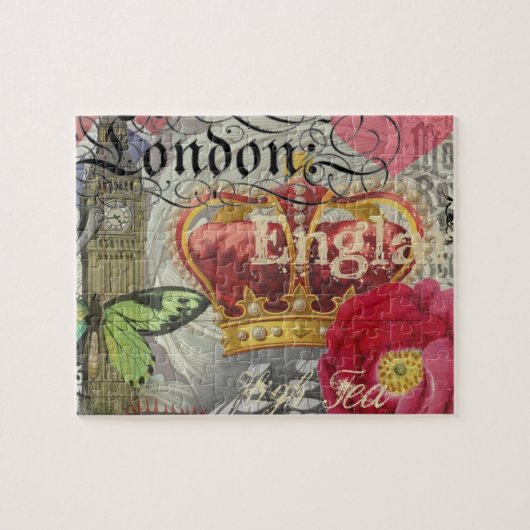 London England Reisen Vintag Europe Art Puzzle (Horizontal)