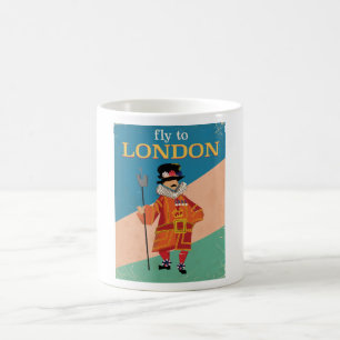 London, England, Reiseplakat Kaffeetasse
