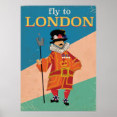 London, England, Reiseplakat Poster (Vorne)