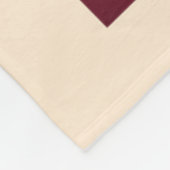 London, England| Retro Illustrierte Typografie Fleecedecke (Ecke)