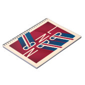 London, England| Retro Illustrierte Typografie Notizblock (Linke Seite)