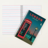 London England Retro Travel Art Vintage Notizblock (Innen)