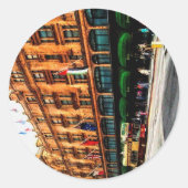 London England Runder Aufkleber (Vorderseite)