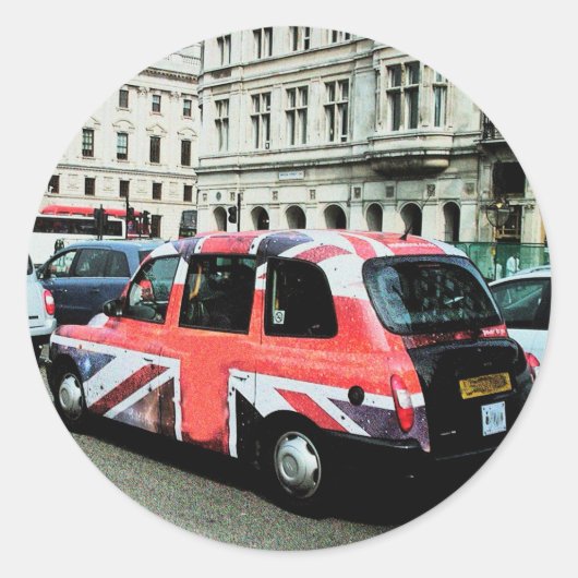 London England Runder Aufkleber (Vorderseite)