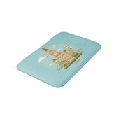London England Sehenswürdigkeiten Bath Mat Aqua Badematte (Schrägansicht)