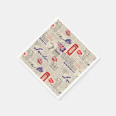 London, England Serviette (Ecke)