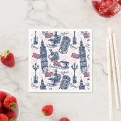 London, England Serviette (Beispiel)